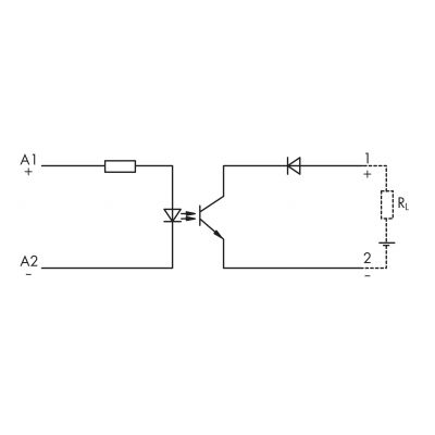 Optoseparator 10mm 24V DC / 60V DC 100mA 286-791 WAGO (286-791)