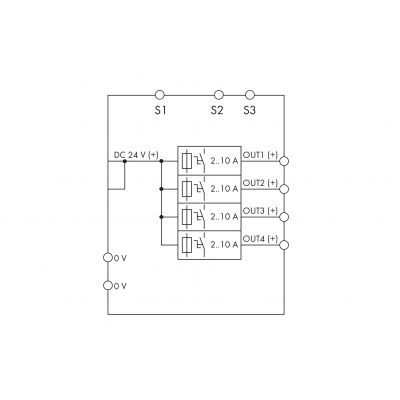 Zabezpieczenie elektroniczne DC 24V 4x6A EPSITRON 787-1664 WAGO (787-1664)