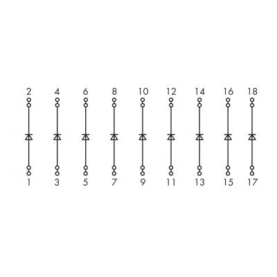Bramka diodowa 9x1N 5408 289-105 WAGO (289-105)