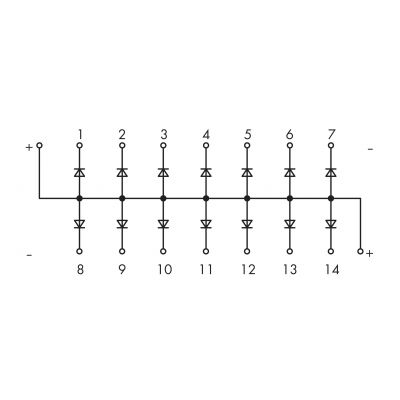 Otwarta bramka diodowa 14x1N 4007 289-121 WAGO (289-121)