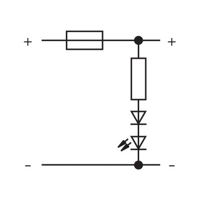 moduł bezpiecznikowy AC/DC 10mm LED 24V AC/DC (286-890)