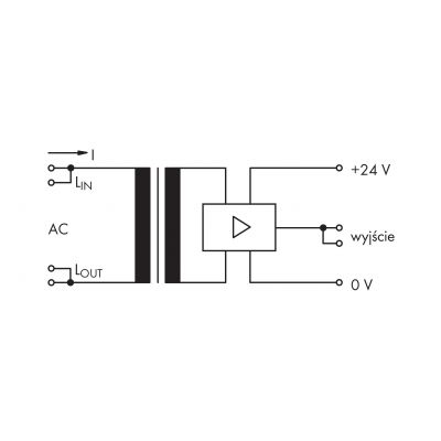Przekaźnik kontroli przepływu prądu 20mm AC 80mA-6A 286-661 WAGO (286-661)
