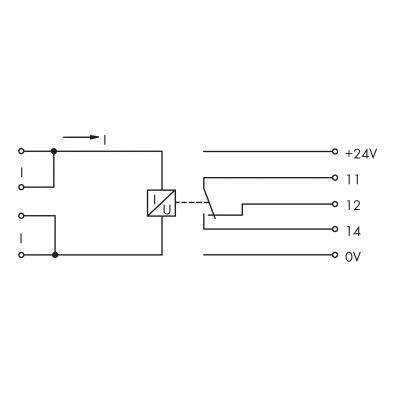 przekaźnik kontroli przepływu prądu 20mm AC 1A-10A (286-665)