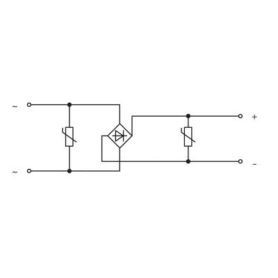 Moduł z prostownikiem 24V AC 286-830 WAGO (286-830)