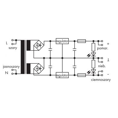 zasilacz 230V AC/+/-15V DC 0,5A (288-815)