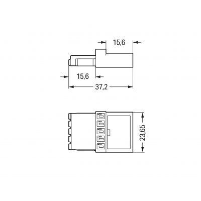 Element sprzęgający 1x wtyk / 1x gniazdo WINSTA 890-655 /50szt./ WAGO (890-655)