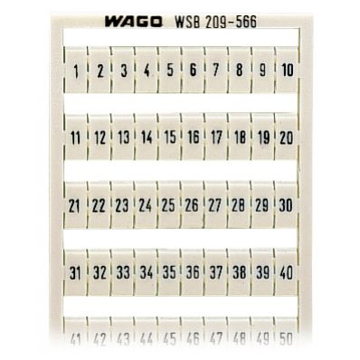 Ramka z oznacznikami 2x 1-50 209-566 /5szt./ WAGO (209-566)