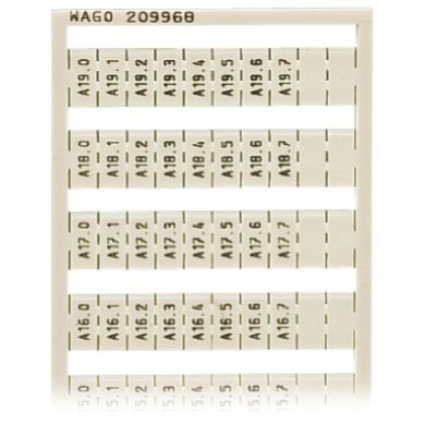 Ramka z oznacznikami A10,0-A19,7 209-968 /5szt./ WAGO (209-968)