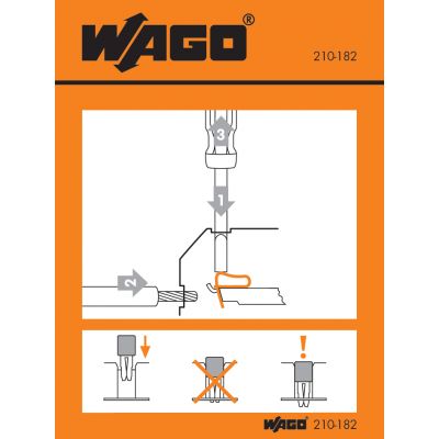 Etykieta z instrukcją obsługi dla grup 279 do 284 210-182 /100szt./ WAGO (210-182)