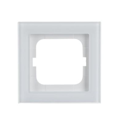 AXCENT Ramka 1-krotna  białe szkło (2CKA001754A4437)