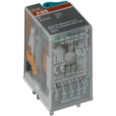 PRZEKAŹNIK CR-M060DC4, A1-A2=60V DC, 4 STYKI C/O 250V/10A, LED (1SVR405613R4300)