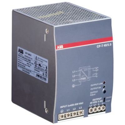 Zasilacz impulsowy CP-T 48/5.0 wej: 3x400-500VAC wyj: 48VDC/5.0A (1SVR427054R2000)