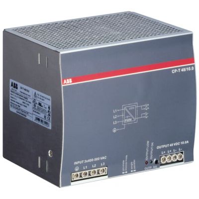 Zasilacz impulsowy CP-T 48/10.0 wej: 3x400-500VAC wyj: 48VDC/10.0A (1SVR427055R2000)