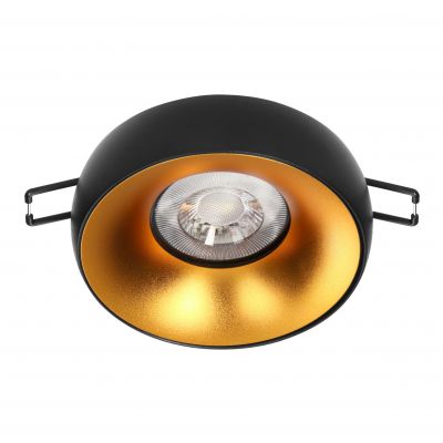DORADO R, ramka dekoracyjna oprawy punktowej, GU10 max. 35W, okrągła, stała, czarno-złota (AD-OD-6520/B-C)