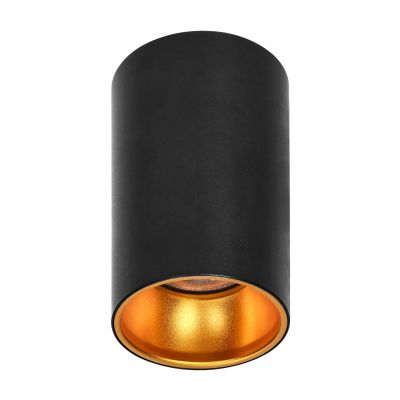 ELIZA, oprawa typu downlight, GU10 max. 35W, IP20, okrągła, czarno-złota, aluminium (AD-OD-6521/B-C)
