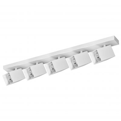 KUBAR SP 5, oprawa ścienno-sufitowa, GU10 max. 5x35W, IP20, biała (AD-OP-6513WGU10)