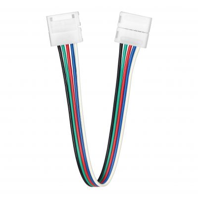 Złączka LED RGBW 12mm dwustronna z przewodem (AD-TL-6499/Z-P-Z/RGBW)