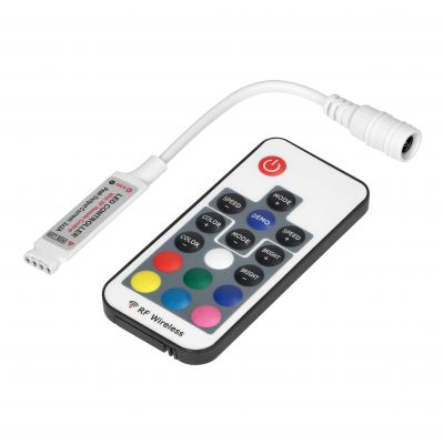 Sterownik LED RGB RF 12V 6A 72W z pilotem 17 przycisków (AD-TL-6500/P17)