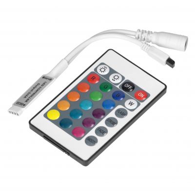 Sterownik LED RGB IR 12V 6A 72W z pilotem 24 przyciski (AD-TL-6500/P24)