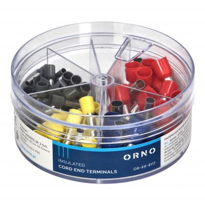 Zestaw tulejek 100 szt. 50-4mm2 ; 20 - 6mm2; 20 - 10mm2 ; 10 - 16mm2 (OR-KK-8117)