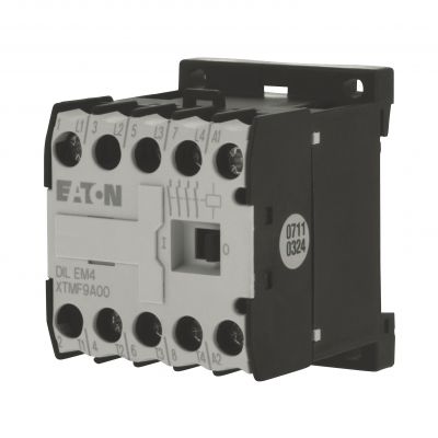 DILEM4(110V50HZ,120V60HZ) mały stycznik AC-3 4kW 4 polowy 051801 EATON (051801)