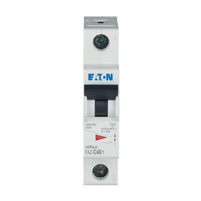 FAZ-C40/1 Wyłącznik nadprądowy 15kA C40A 1P 278565 EATON (278565)