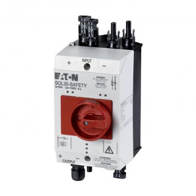 SOL30-SAFETY/2MC4-U(230V50HZ) Rozłącznik przeciwpożarowy do PV 30A MC4 wyzwalacz podnapięciowy zwłoczny 230V50Hz 144122 EATON (144122)