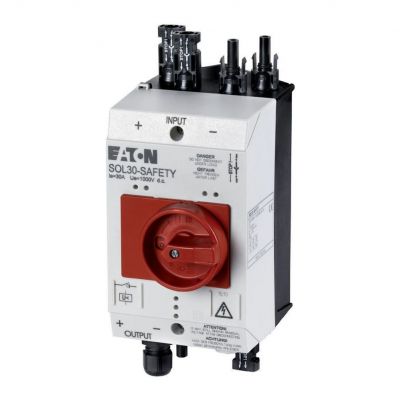 SOL30-SAFETY/2MC4-U(230V50HZ) Rozłącznik przeciwpożarowy do PV 30A MC4 wyzwalacz podnapięciowy zwłoczny 230V50Hz 144122 EATON (144122)