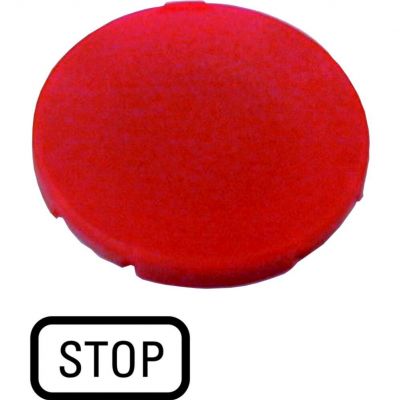 M22-XD-R-GB0 Soczewka przycisku 22mm płaska czerwona z opisem /STOP/ 218194 EATON (218194)