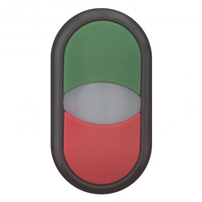 M22S-DDL-GR Napęd przycisku podwójny zielony/czerwony z podświetleniem z samopowrotem 216699 EATON (216699)