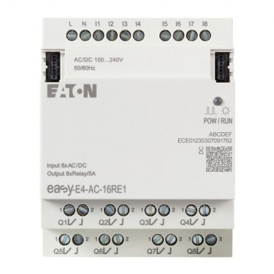 EASY-E4-AC-16RE1 easyE4 rozszerzenie 230VAC/DC 8DI 8DO-R 197222 EATON (197222)
