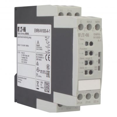 EMR6-N1000-A-1 Przekaźnik monitorujący poziom 24 - 240VAC /DC 0.1 - 1000 kOhm 184757 EATON (184757)