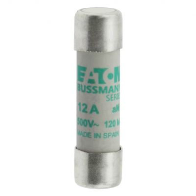 CYLINDRICAL FUSE 10 x 38 12A AM 500V AC Wkładka cylindryczna 10 x 38mm 12A AM 500V AC C10M12 EATON (C10M12)