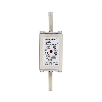 FUSE 63A 690V aR DIN 1 HSDNH Wkładka szybka 63A 690V aR DIN 1 podwójny wskaźnik 170M3810D EATON (170M3810D)