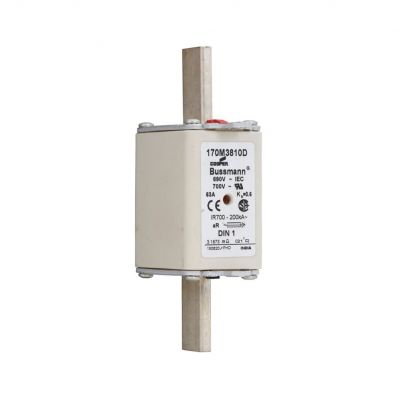 FUSE 63A 690V aR DIN 1 HSDNH Wkładka szybka 63A 690V aR DIN 1 podwójny wskaźnik 170M3810D EATON (170M3810D)