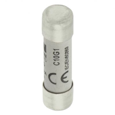 CYLINDRICAL FUSE 10 x 38 1A GG 500V AC Wkładka cylindryczna 10 x 38mm 1A GG 500V AC C10G1 EATON (C10G1)