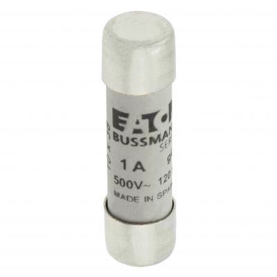 CYLINDRICAL FUSE 10 x 38 1A GG 500V AC Wkładka cylindryczna 10 x 38mm 1A GG 500V AC C10G1 EATON (C10G1)