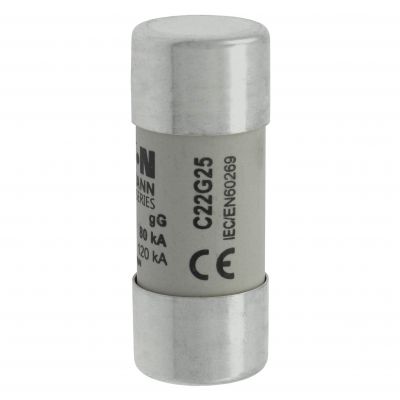 CYLINDRICAL FUSE 22 x 58 25A GG 690V AC Wkładka cylindryczna 22 x 58mm 25A GG 690V AC C22G25 EATON (C22G25)