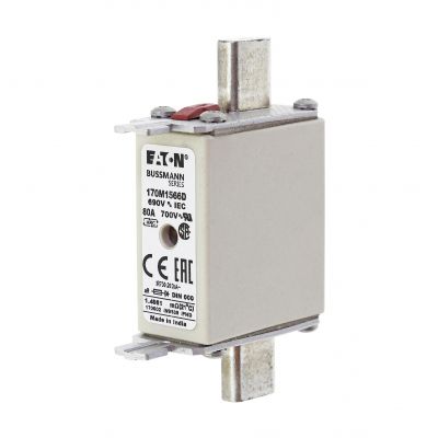 FUSE 80A 690V aR DIN 000 HSDNH Wkładka szybka 80A 690V aR DIN 000 podwójny wskaźnik 170M1566D EATON (170M1566D)