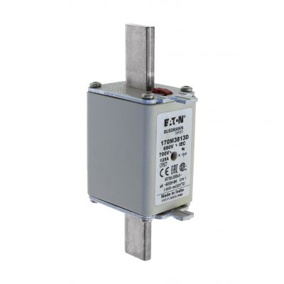 FUSE 125A 690V aR DIN 1 HSDNH Wkładka szybka 125A 690V aR DIN 1 podwójny wskaźnik 170M3813D EATON (170M3813D)