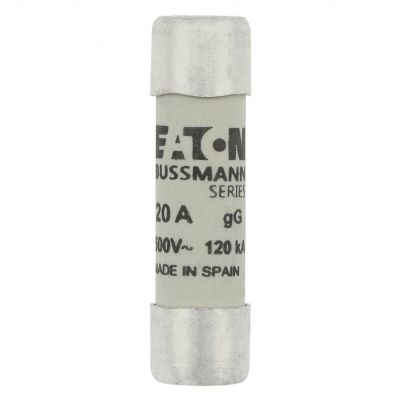 CYLINDRICAL FUSE 10 x 38 20A GG 500V AC Wkładka cylindryczna 10 x 38mm 20A GG 500V AC C10G20 EATON (C10G20)