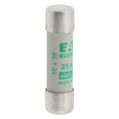 CYLINDRICAL FUSE 10 x 38 25A AM 400V AC Wkładka cylindryczna 10 x 38mm 25A AM 500V AC C10M25 EATON (C10M25)