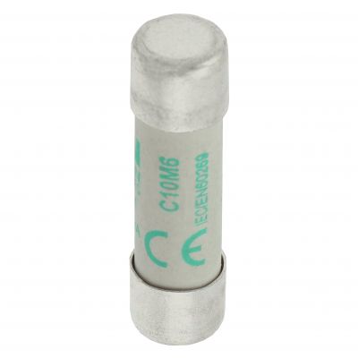 CYLINDRICAL FUSE 10 x 38 6A AM 500V AC Wkładka cylindryczna 10 x 38mm 6A AM 500V AC C10M6 EATON (C10M6)