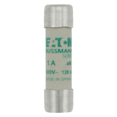 CYLINDRICAL FUSE 10 x 38 1A AM 500V AC Wkładka cylindryczna 10 x 38mm 1A AM 500V AC C10M1 EATON (C10M1)