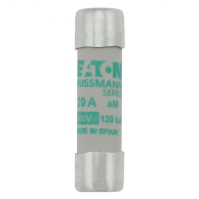 CYLINDRICAL FUSE 10 x 38 20A AM 400V AC Wkładka cylindryczna 10 x 38mm 20A AM 500V AC C10M20 EATON (C10M20)