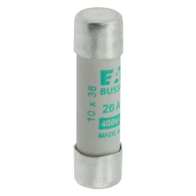 CYLINDRICAL FUSE 10 x 38 20A AM 400V AC Wkładka cylindryczna 10 x 38mm 20A AM 500V AC C10M20 EATON (C10M20)