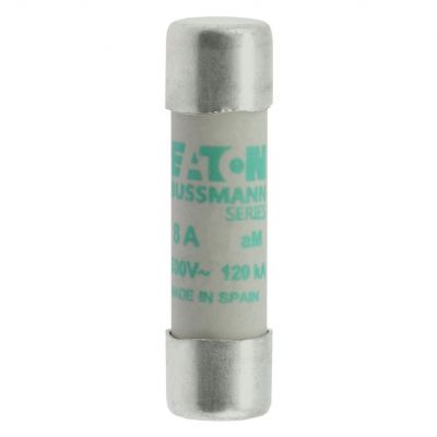 CYLINDRICAL FUSE 10 x 38 8A AM 500V AC Wkładka cylindryczna 10 x 38mm 8A AM 500V AC C10M8 EATON (C10M8)