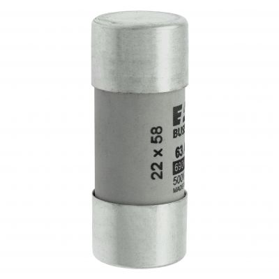 CYLINDRICAL FUSE 22 x 58 63A GG 690V AC Wkładka cylindryczna 22 x 58mm 63A GG 690V AC C22G63 EATON (C22G63)