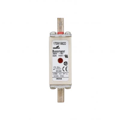 FUSE 32A 690V gR DIN 000 HSDNH Wkładka szybka 32A 690V gR DIN 000 podwójny wskaźnik 170M1562D EATON (170M1562D)