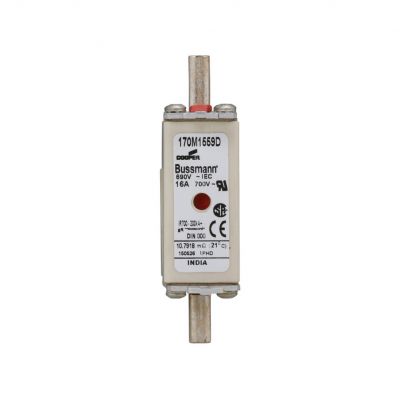 FUSE 16A 690V gR DIN 000 HSDNH Wkładka szybka 16A 690V gR DIN 000 podwójny wskaźnik 170M1559D EATON (170M1559D)